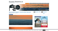 Desktop Screenshot of dalekieobserwacje.eu